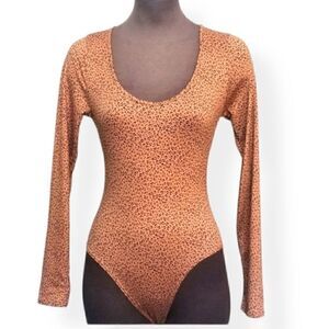 GAZE LEOPARD PRINT BODY SUIT SZ. XS